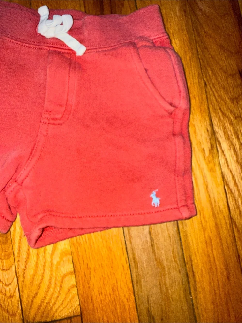 Ralph Lauren Girls Coral Drawstring Jersey Shorts